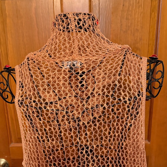 💦💦💦bogoho💦💦💦POL Waterfall BOGOHO Fringe Crochet Knit Vest-medium - Picture 6 of 9